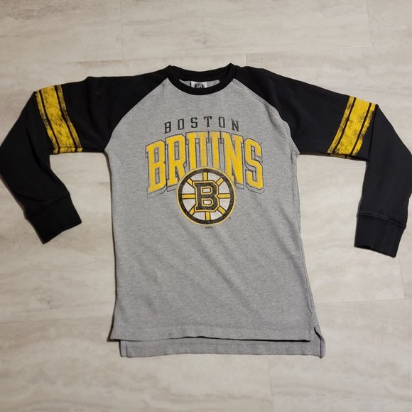 NHL Boston Bruins Faded Long Sleaved T-Shirt Womens Small - Picture 1 of 7